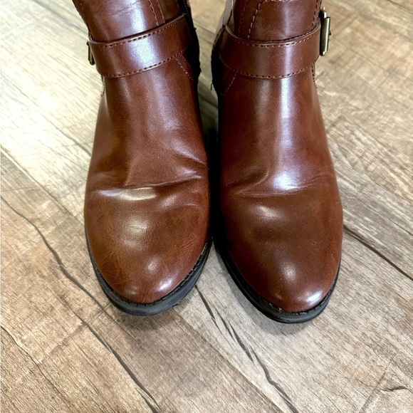 Women's Brown Riding Boot - Picture 3 of 10